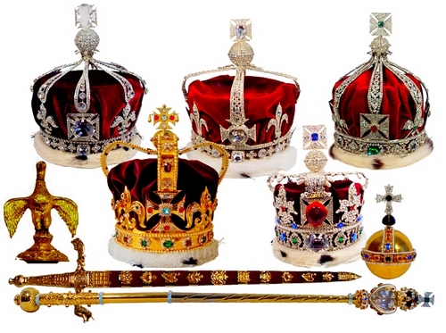 British Crown Jewels and the Royal Crown
